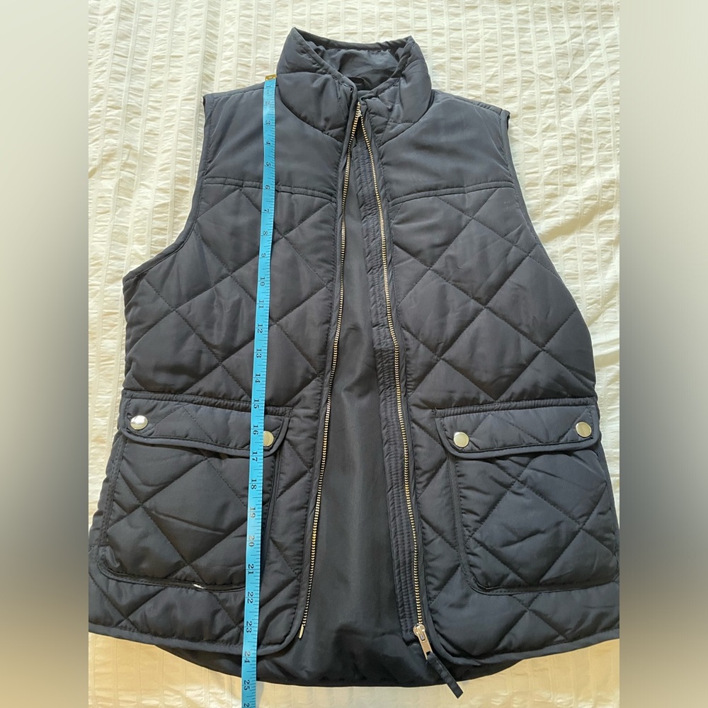 Quilted vest, navy, Small